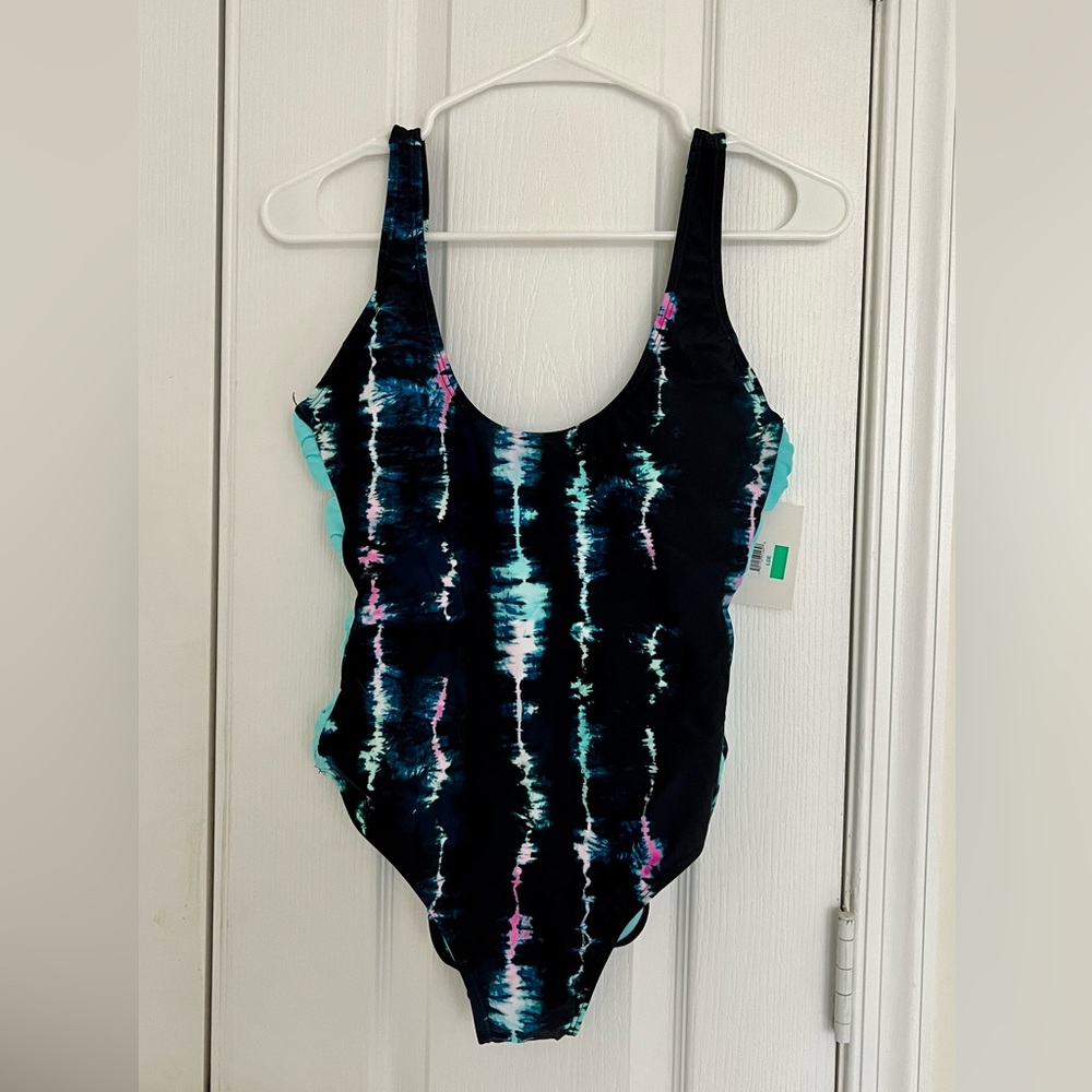 One piece tie-dye swimsuit